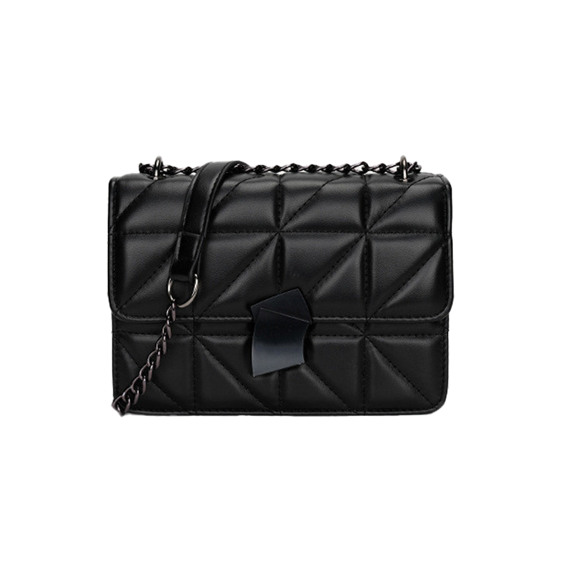 NOMK Pu Shoulder Bag, Crossbody Bag Women's Black
