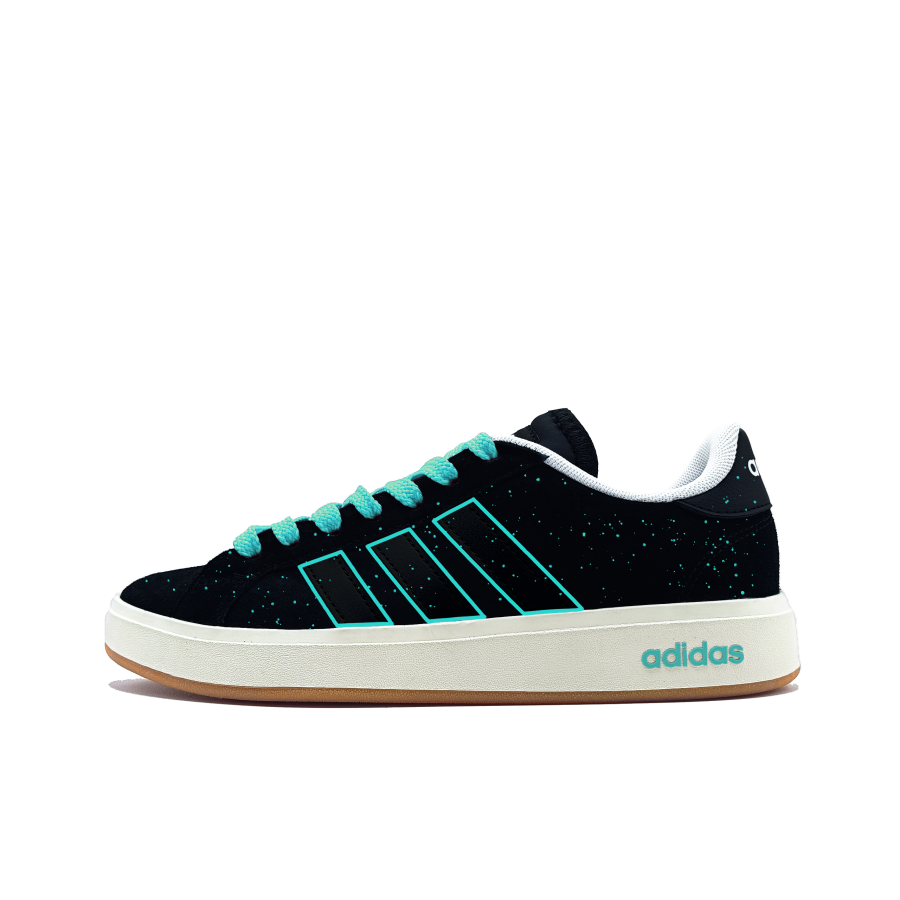 Adidas Adidas Grand Court Base 00s Fluorescent Berry Synthetic Leather, Split Cow Leather Abrasion Resistant Low top