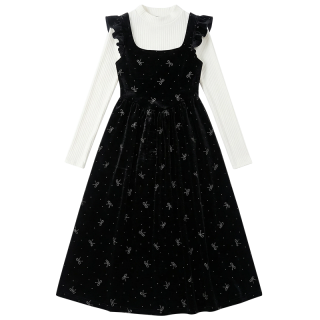 Fabric Pig Long Sleeved Dress Women's