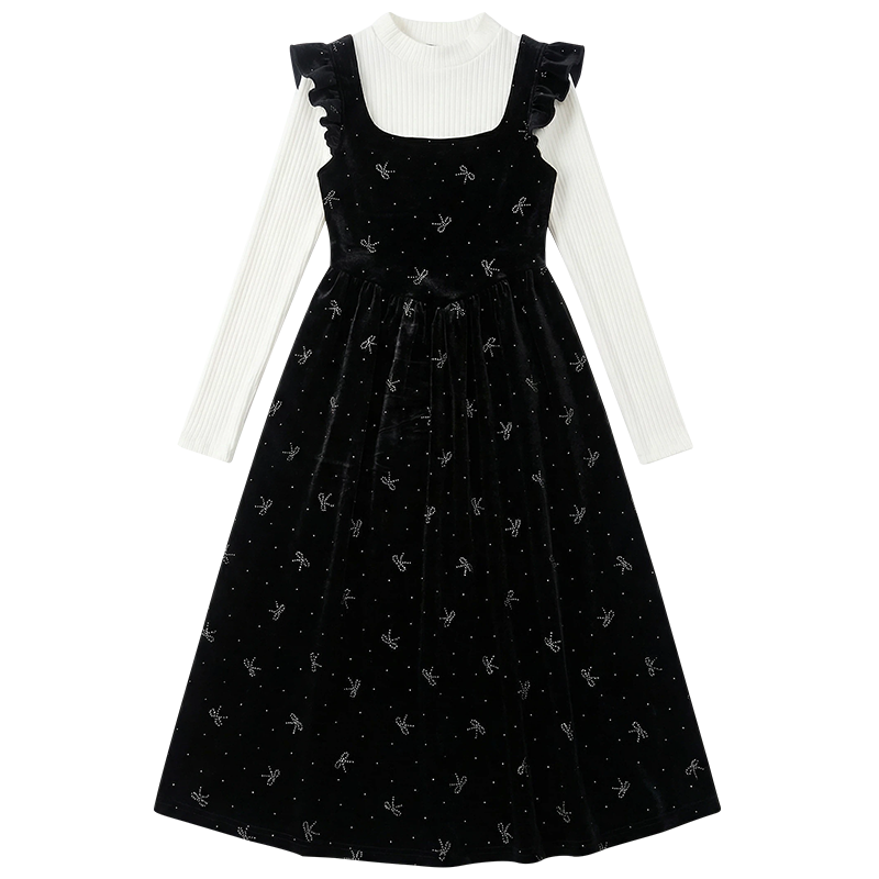 Fabric Pig Long Sleeved Dress Women's