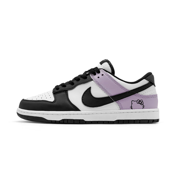 Nike Nike Dunk Abrasion Resistant Abrasion Resistant Low top Skateboard Shoes Women's Black Purple