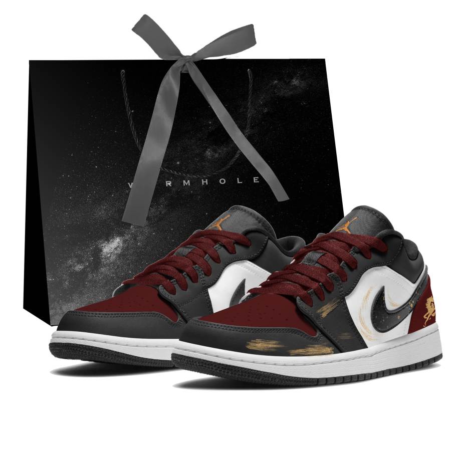 Jordan Jordan Air Jordan 1 Dark Flame Horse Print Leather Abrasion Resistant Abrasion Resistant Low top