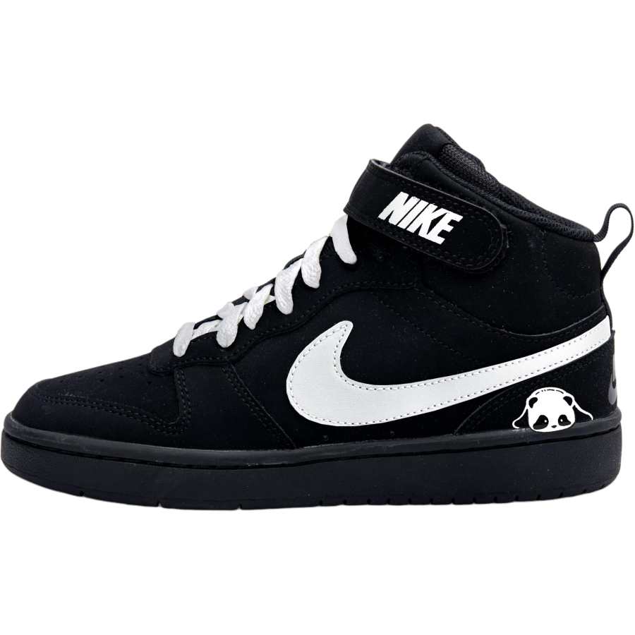 Nike Nike Court Borough High top Kids' Skateboarding Shoes Black Teenagers