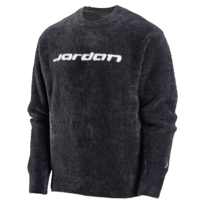 Jordan Jordan Flight Sweaters Men's 010 Black/Sail White Crew Neck Moderate
