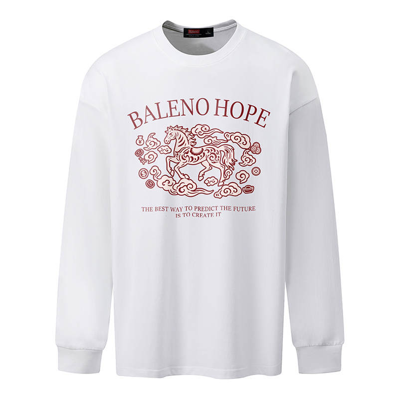BALENO T Shirts Unisex Crew Neck Moderate Straight Fit