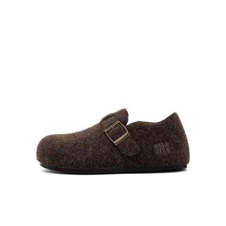 ELLE Fully Enclosed Fleece Lined Hidden Wedge Birkenstock Style Shoes Deep Cut Unlined Shoes Women's 2025 Women's Shoes
