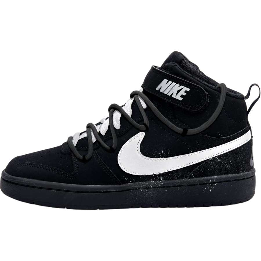 Nike Nike Court Borough High top Kids' Skateboarding Shoes Black Teenagers