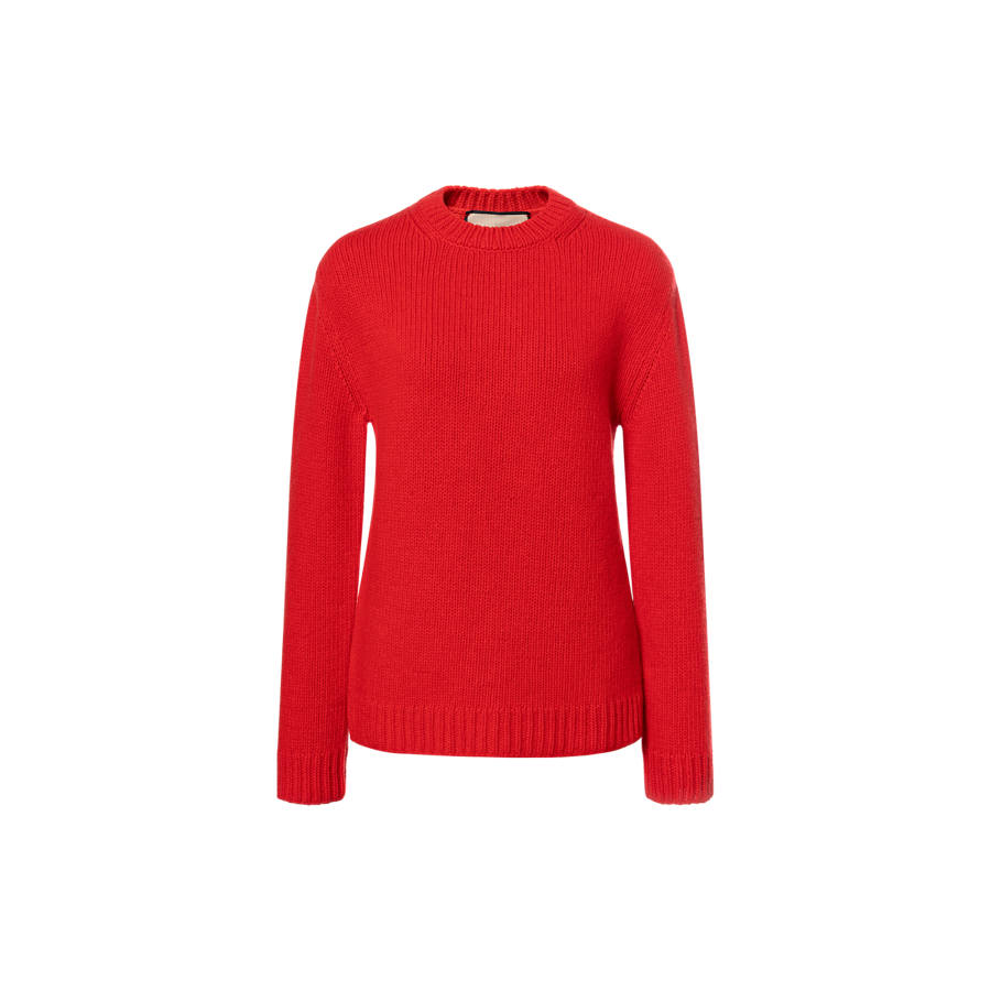 GUCCI GUCCI Logo Intarsia Knitted Sweater