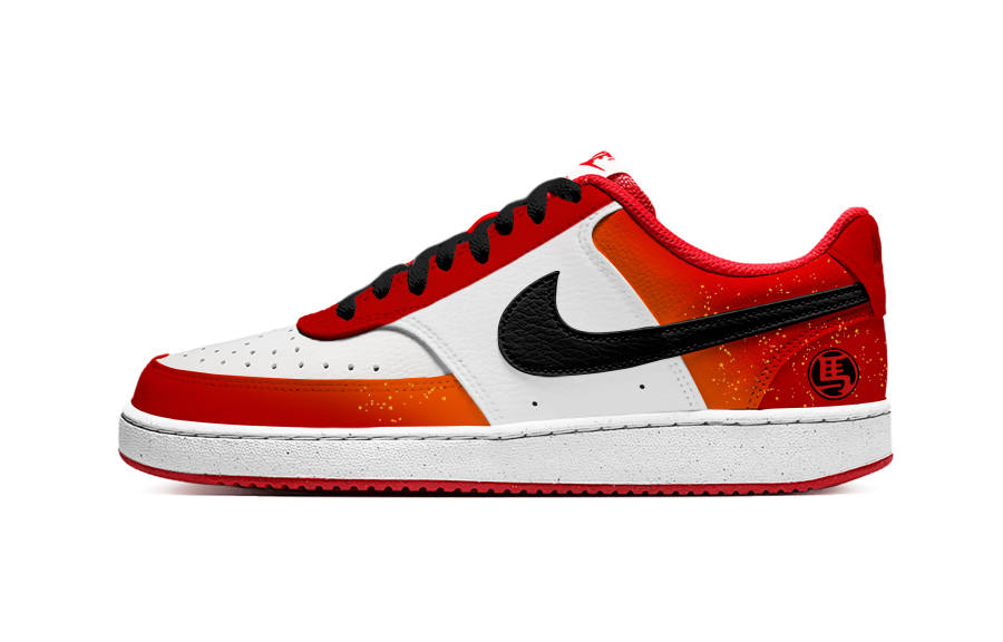 Nike Nike Court Vision 1 Immediate Success Abrasion Resistant Abrasion Resistant Low top Skateboard Shoes Men's Red