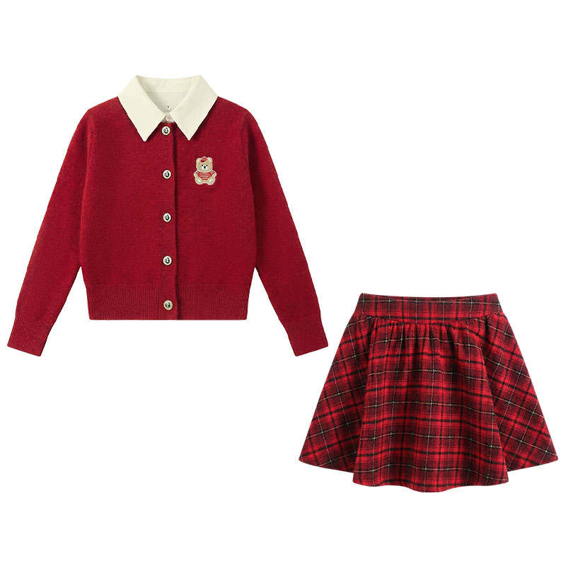 FABRIC PIG Two Piece Skirt Sets Women's V Neck Moderate Short