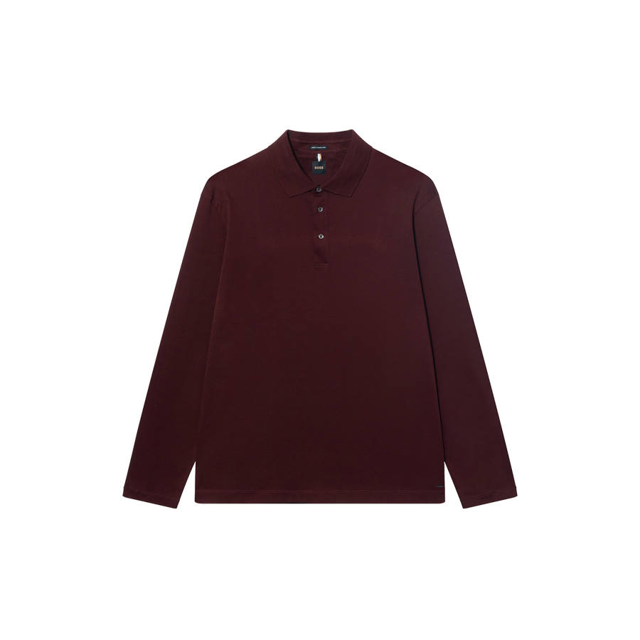HUGO BOSS FW22 Polo Shirt Men's Burgundy