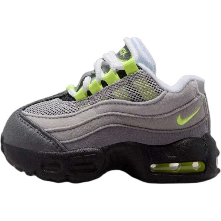 Nike Nike Air Max 95 Low top Toddler Shoes Gray Green Infant And Toddler