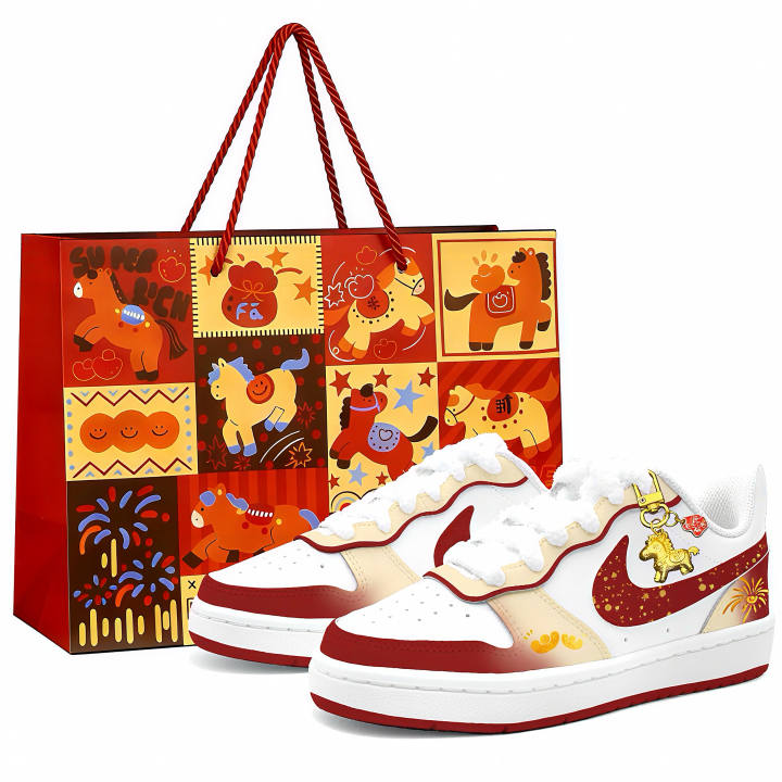 Nike Nike Court Borough 2 Spring Step With Golden Horse, Gabay Manufacturing Leather