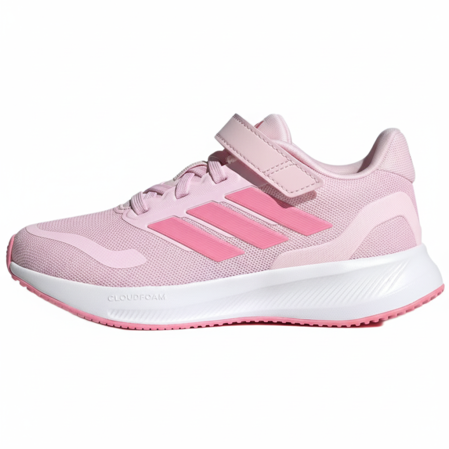 Adidas Adidas RUNFALCON 5 Comfortable And Lightweight Low top Kids' Running Shoes Transparent Pink Children Aged 3 7 Years Old