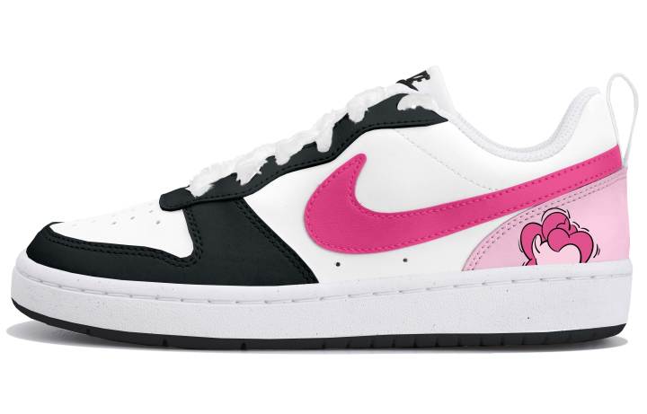 Nike Nike Court Borough Low top Skateboard Shoes Women's Black White Pink
