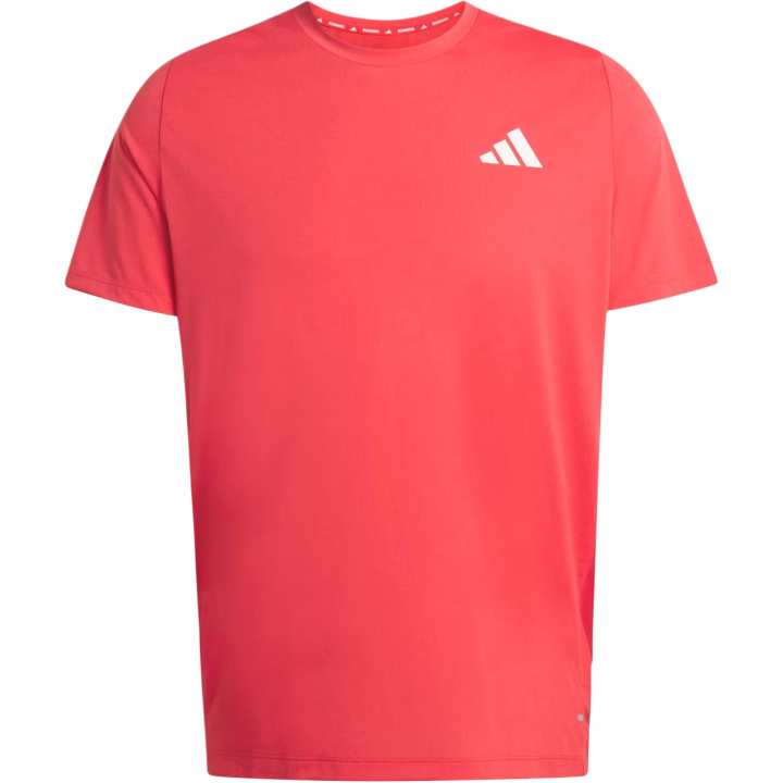 Adidas Adidas T Shirts Men's Pure Gemstone Red Crew Neck Moderate