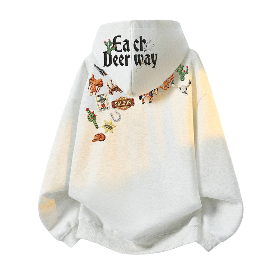DEERWAY Sweatshirts Unisex Hooded Moderate Heavyweight