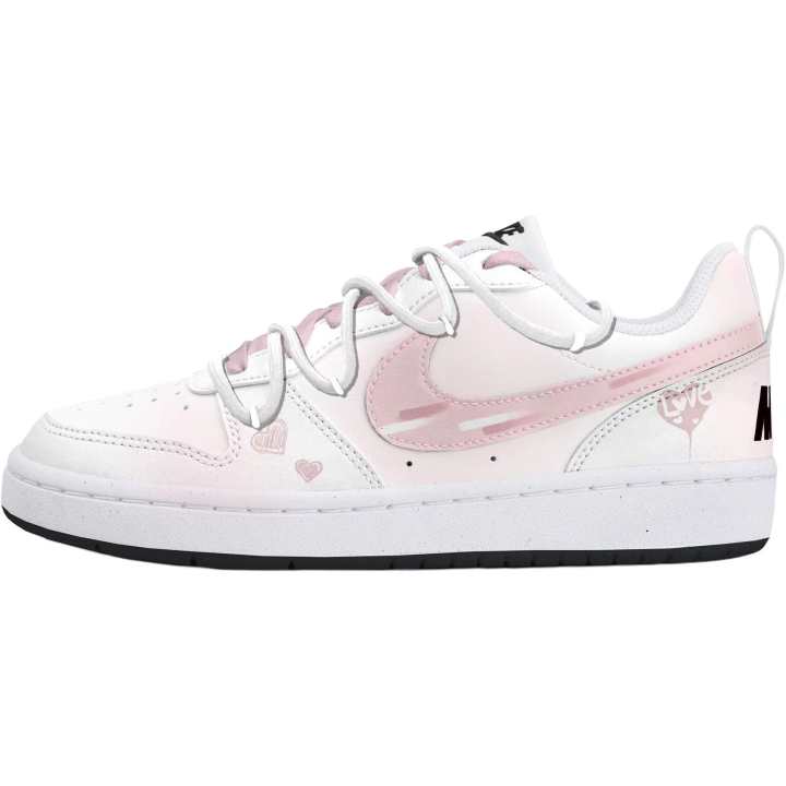Nike Nike Court Borough Low top Skateboard Shoes Women's White Pink