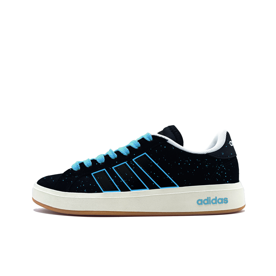 Adidas Adidas Grand Court Base 00s Blueberry Baby Synthetic Leather, Split Cow Leather Abrasion Resistant Abrasion Resistant