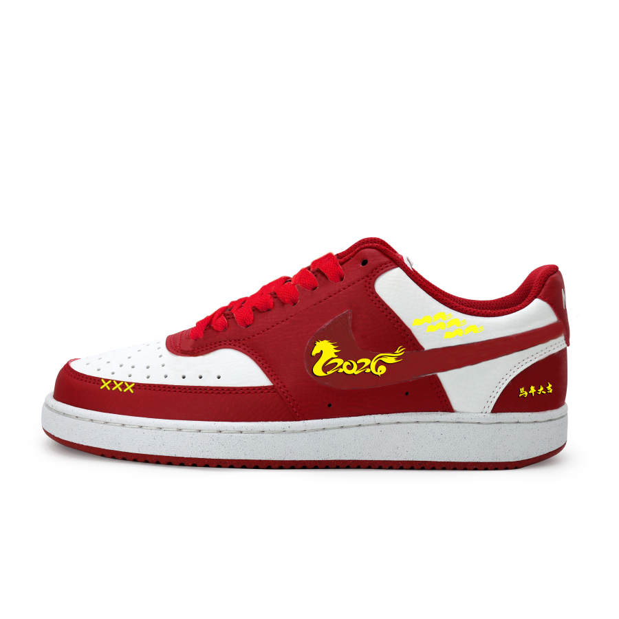 Nike Nike Court Vision 1 Rui Ma Steps Into Spring, Fashion Street Cool Style Leather Height Increasing Abrasion Resistant