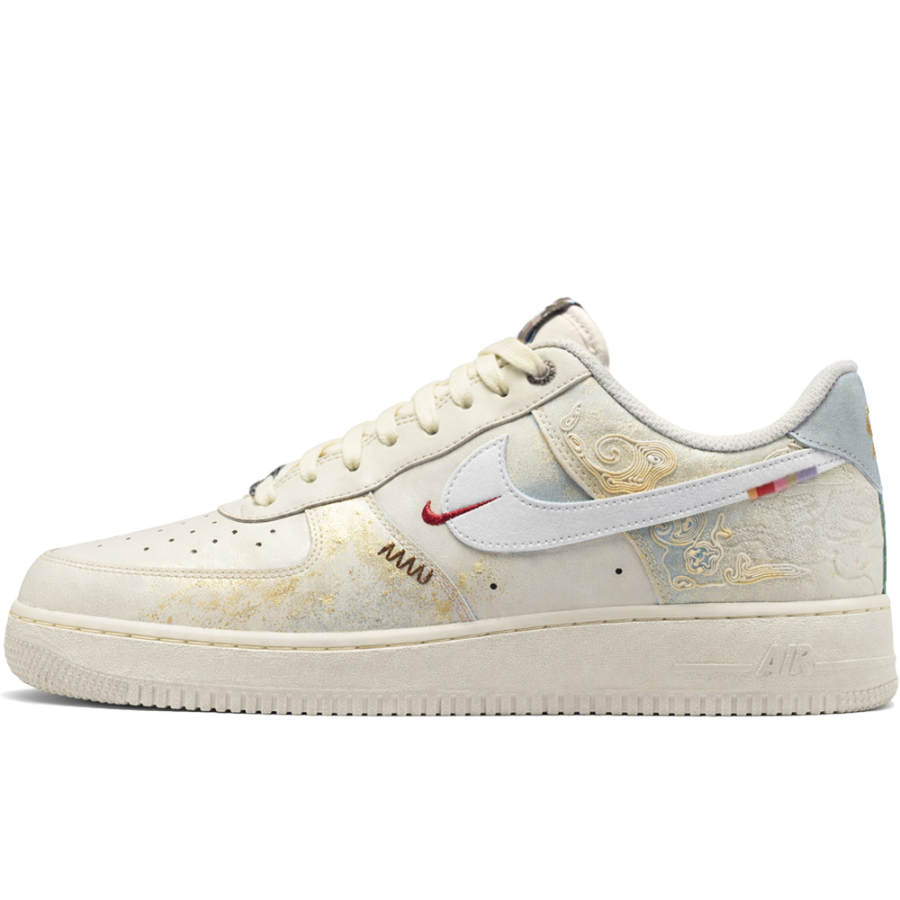 Nike Nike Air Force 1 '07 Pegasus Pack Van Gogh Genesis, Blue Shadow And Shimmer Low top Skateboard Shoes Men's