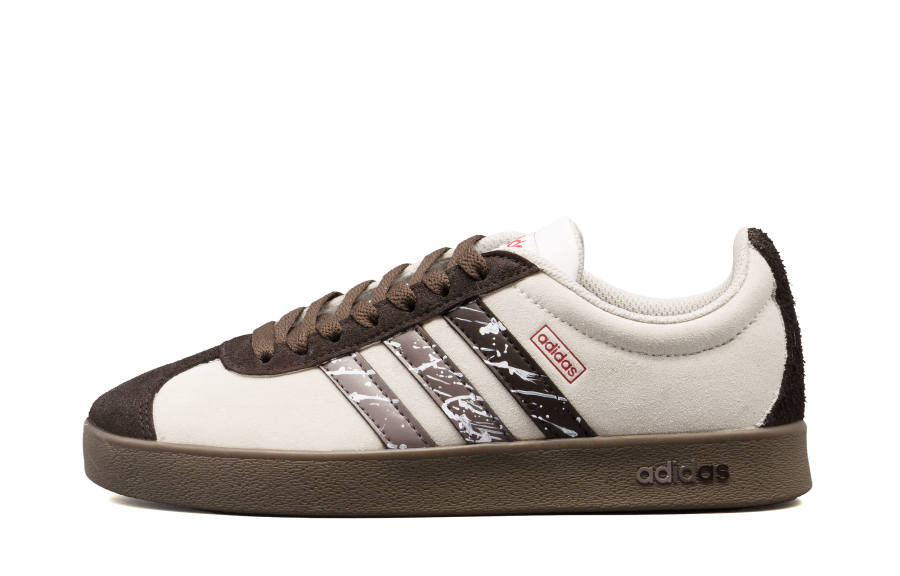 Adidas Adidas VL COURT 2.0 Cushioning Abrasion Resistant Slip Resistant Low top Skateboard Shoes Unisex Beige