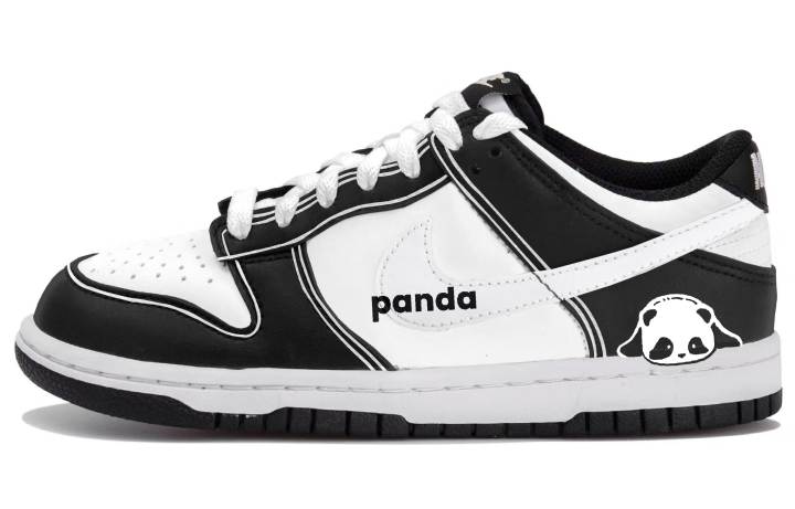 Nike Nike Dunk Low top Skateboard Shoes Unisex Black White