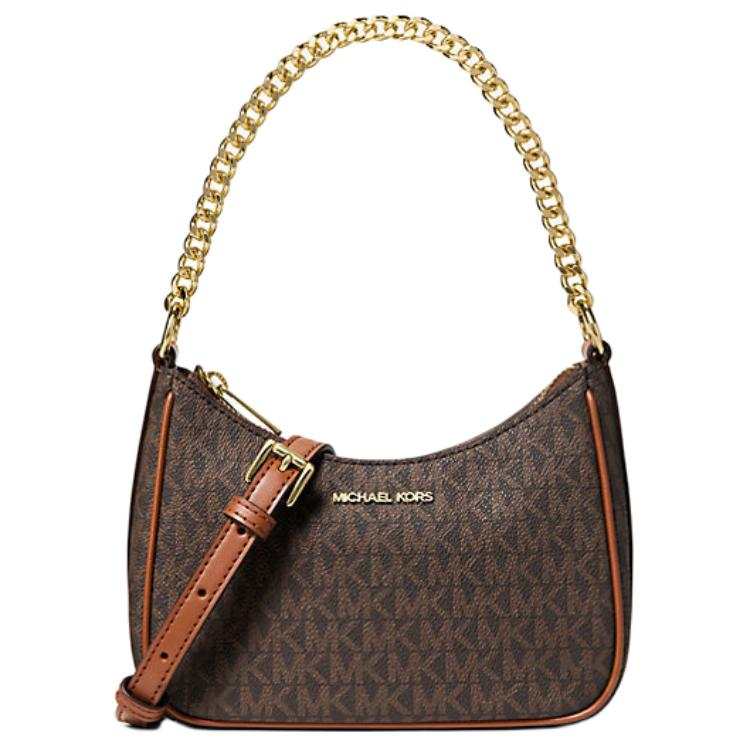 MICHAEL KORS Jet Set Artificial Leather Crossbody Handbag Women's Brown
