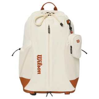 Wilson Nylon Backpack Unisex Beige & Brown
