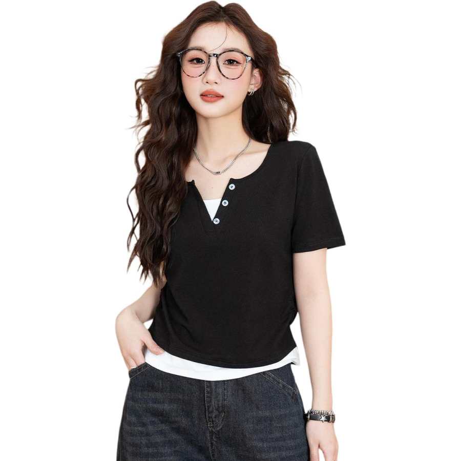 BALENO T Shirt Set in Sleeve Summer Women's