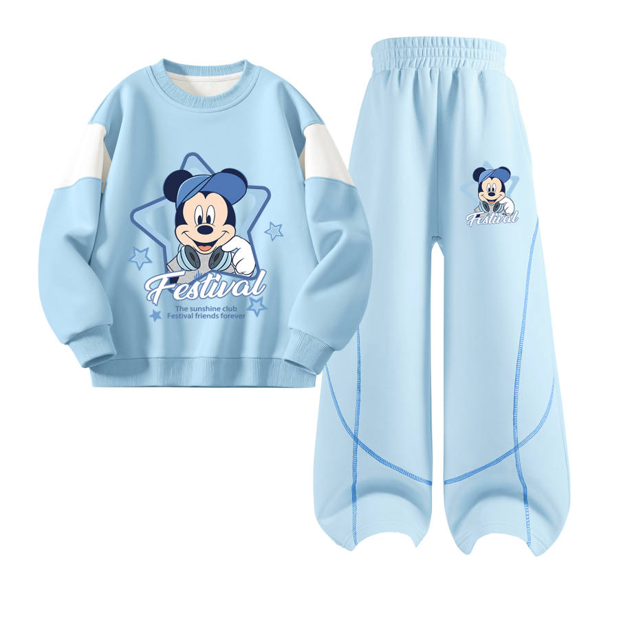 Disney Kids Casual Sportswear Crew Neck Moderate