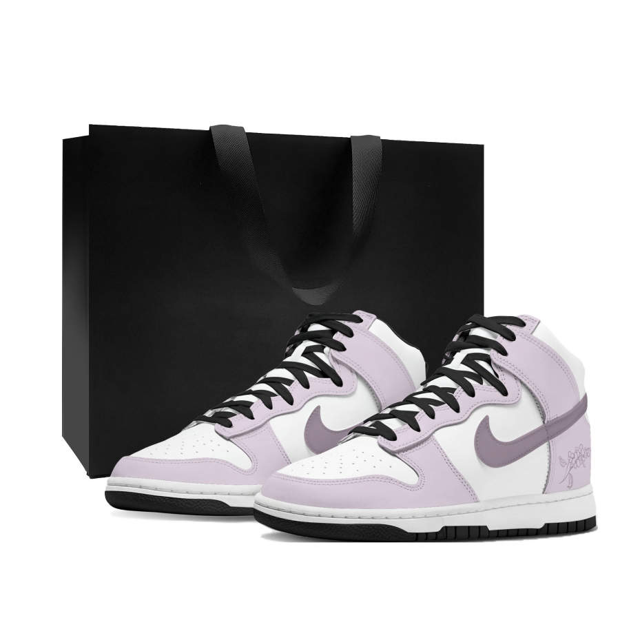 Nike Nike Dunk Thermal Cushioning Abrasion Resistant High top Skateboard Shoes Women's Purple