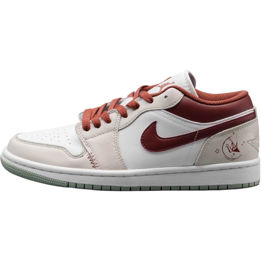 Jordan Jordan Air Jordan 1 Stunning Low top Children's Basketball Shoes Red Teenagers