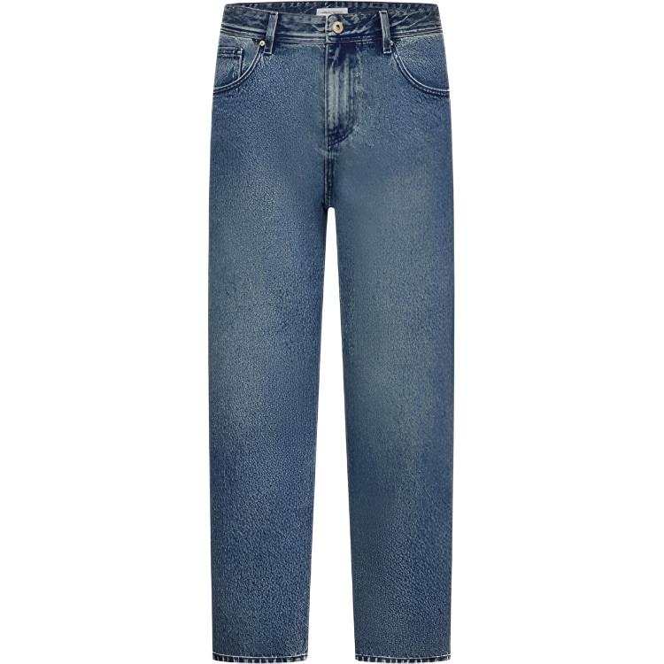 URBAN REVIVO Jeans Men's Blue Moderate Straight Fit Pants