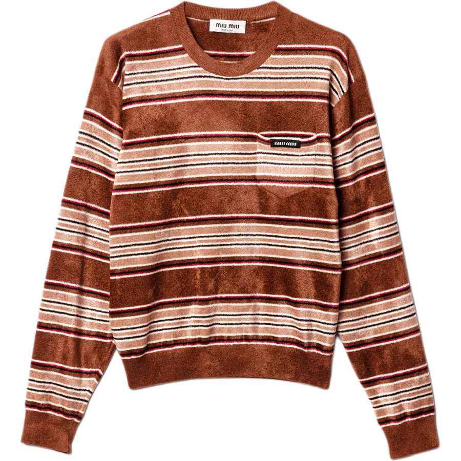 Miu Miu Crewneck Striped Jumper