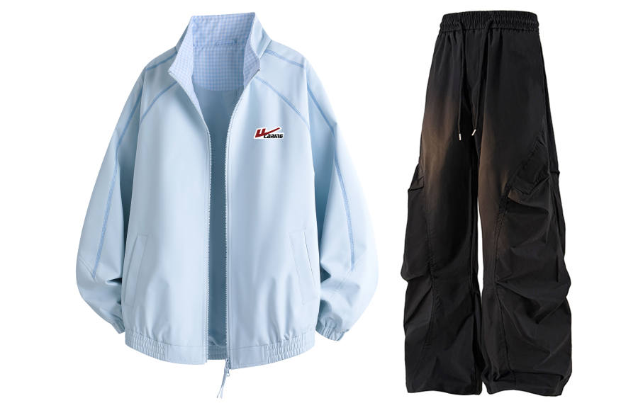 WARRIOR Warrior Riding The Wind Collection Windbreaker Jacket & Pants Sets Unisex