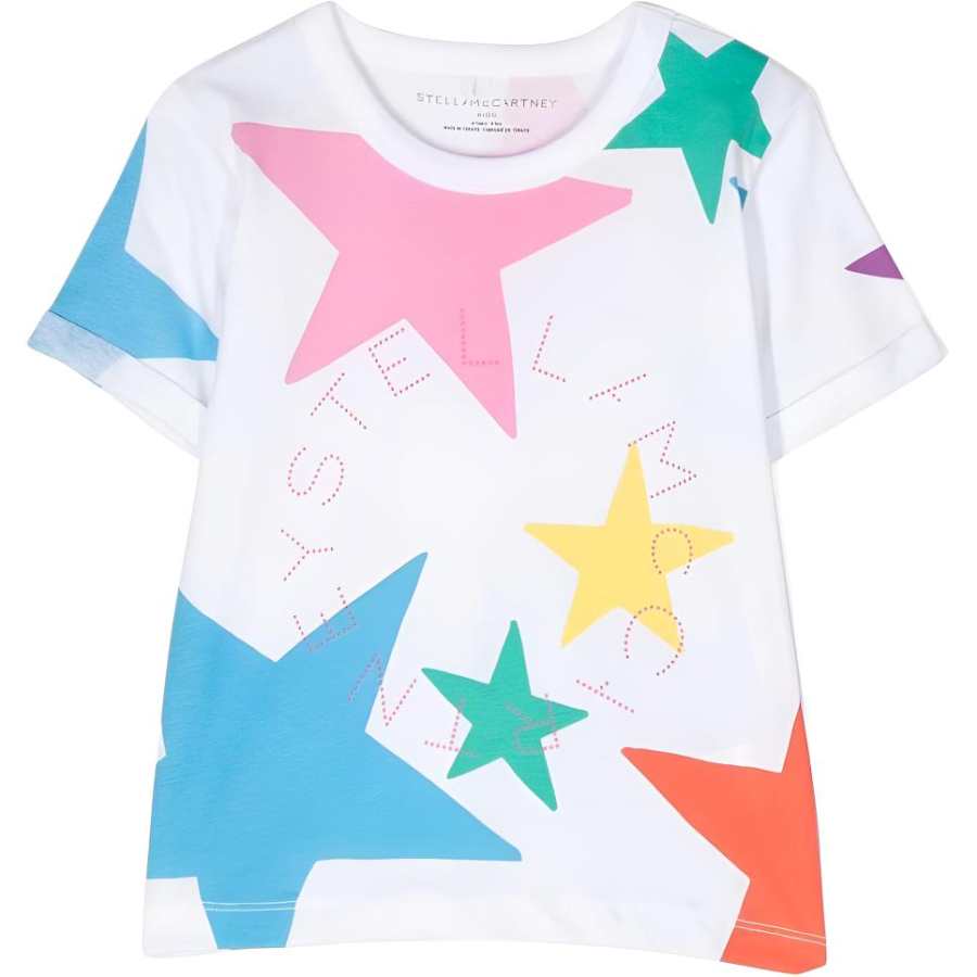 Stella McCartney Kids T Shirts Crew Neck Moderate