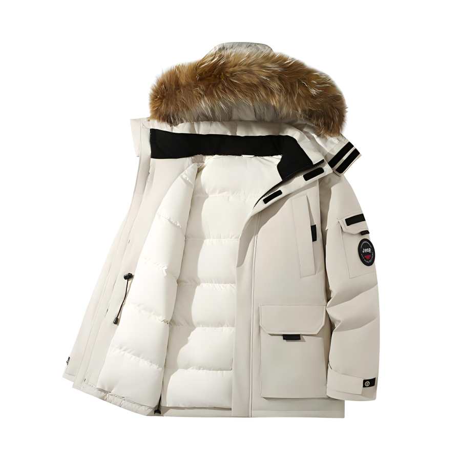 Jeep Jeep Down Jackets Unisex Detachable Hood Thickened