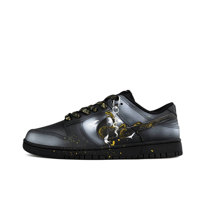 Nike Nike Dunk Cushioning Abrasion Resistant Lightweight Low top Skateboard Shoes Men's Black