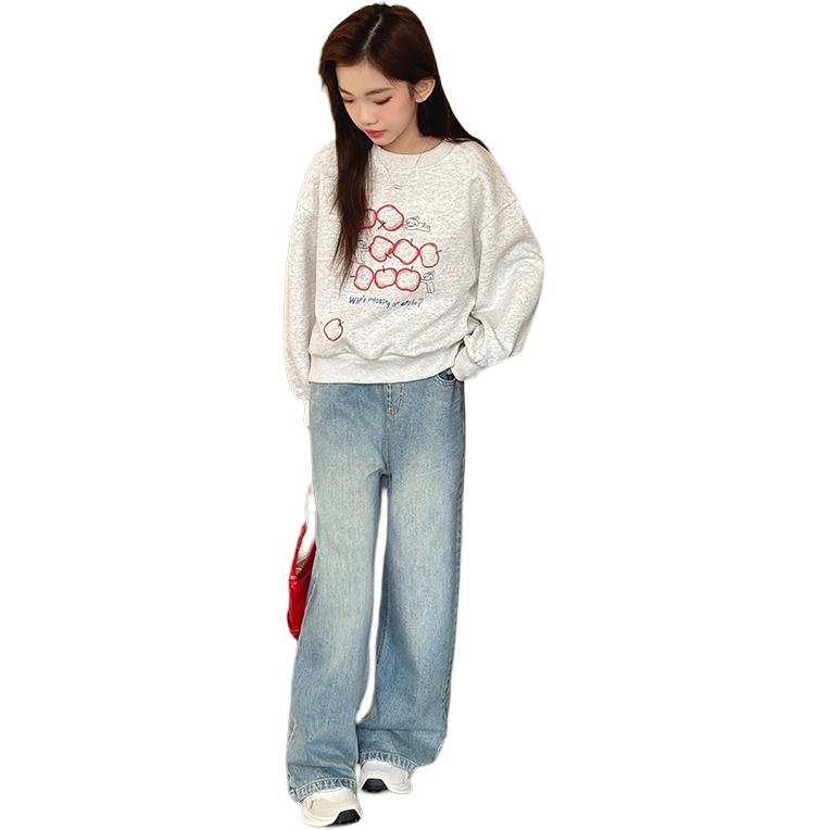 Lanza Lanza Sweatshirt White Heather Gray Kids'