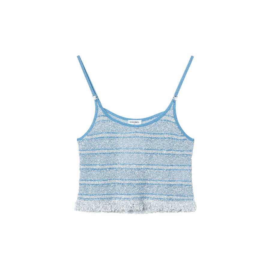 CHANEL Camisoles Women's Blue Moderate