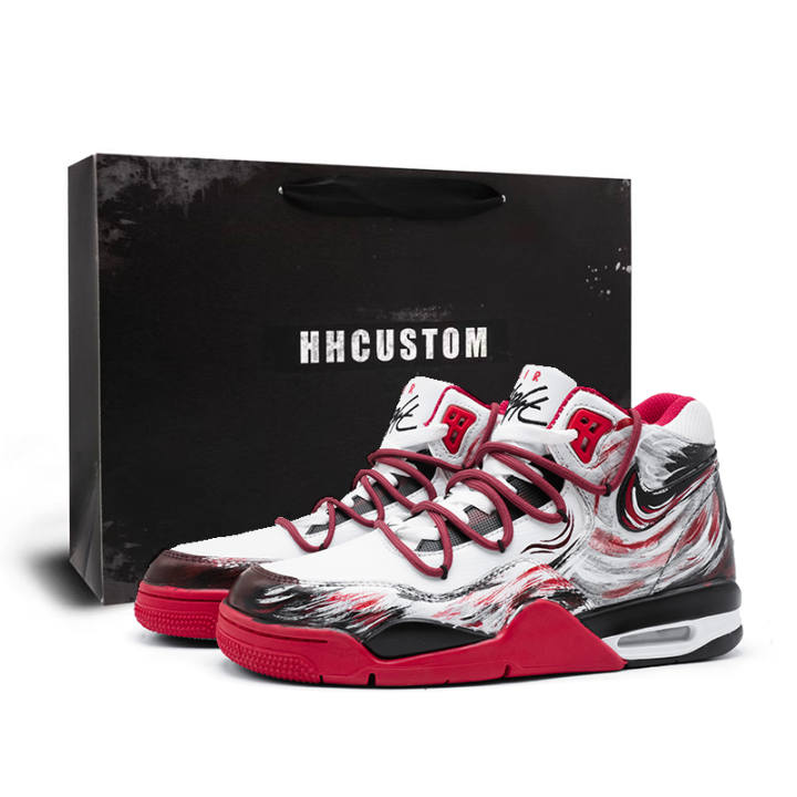 Nike Nike Flight Legacy Chaos Begins Synthetic Leather Cushioning Abrasion Resistant Slip Resistant