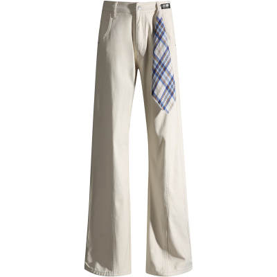 Mackyo Jeans Unisex Thickened And Fleece Lined Straight Fit Pants