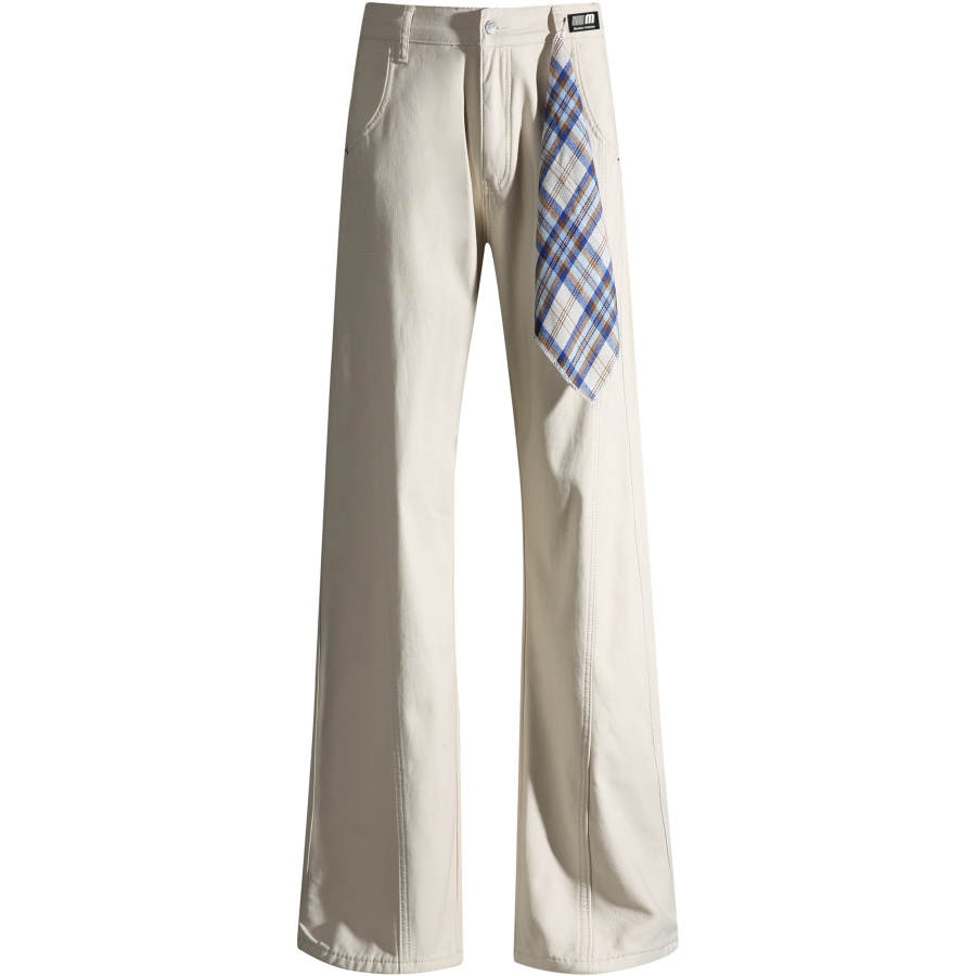 Mackyo Jeans Unisex Thickened And Fleece Lined Straight Fit Pants