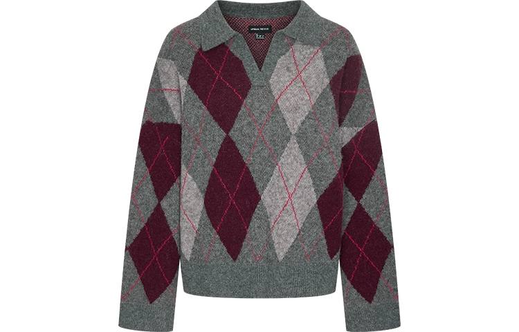 URBAN REVIVO Knitwear Women's Multicolor Crew Neck Moderate Other