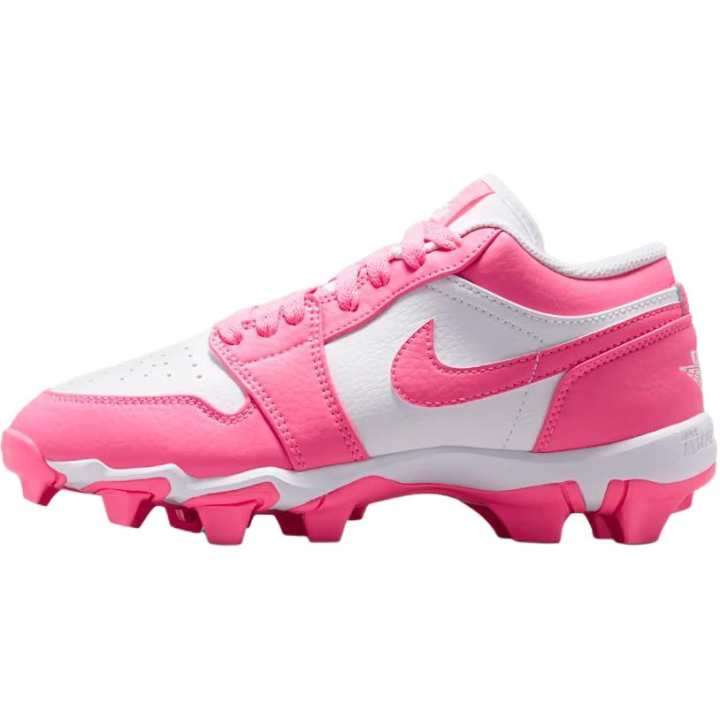 Jordan Jordan Air Jordan 1 Low top Soccer Shoes Pink White Kids'