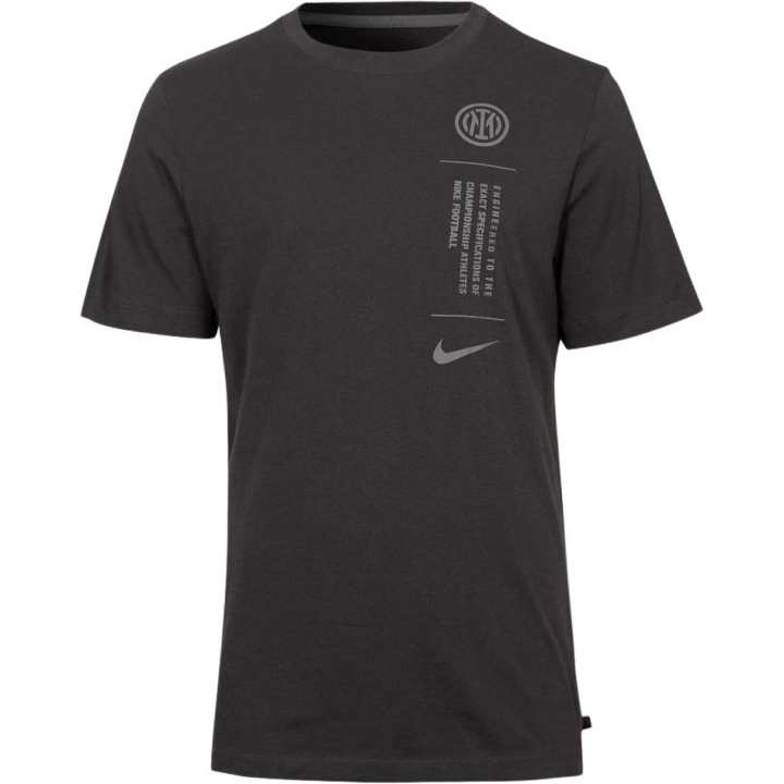 Nike Nike Inter Milan T Shirts Men's Anthracite Crew Neck
