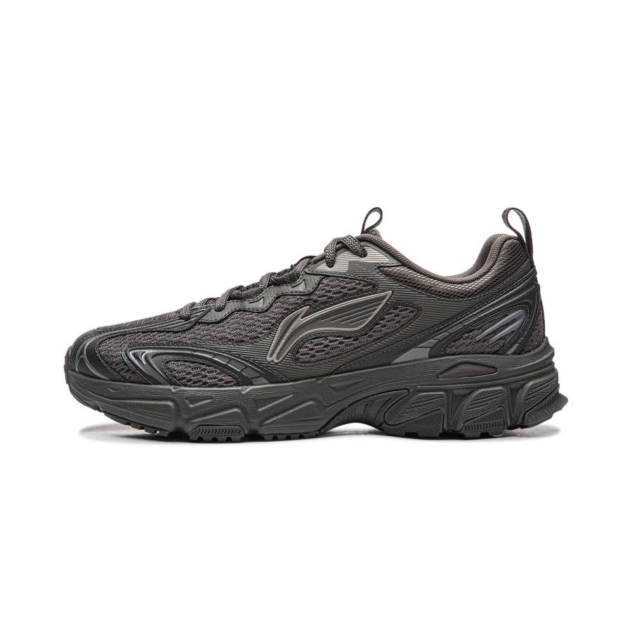 Li-Ning Li Ning Carefree V3 Height Increasing Breathable Rebound Low top Running Shoes Men's Gray