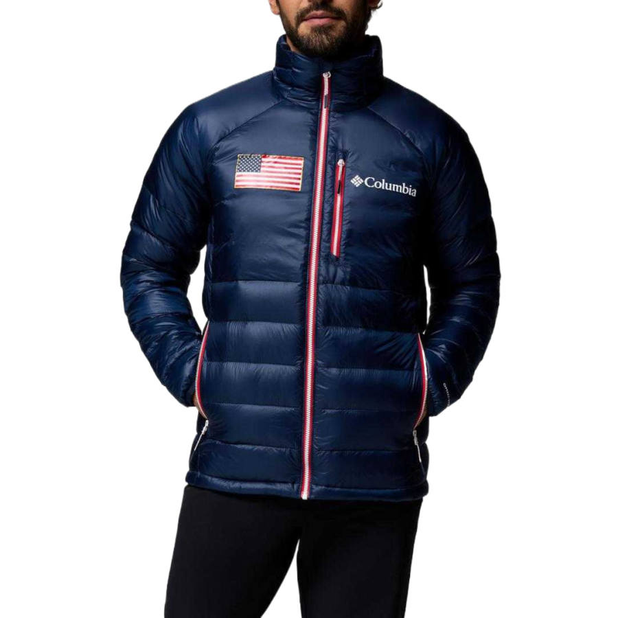 Columbia Down Jackets Men's 464 Marine Preppy Stand Collar Moderate
