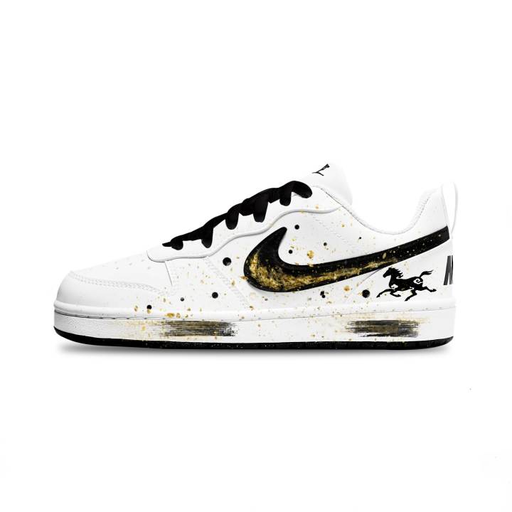 Nike Nike Court Borough 2 Abrasion Resistant Breathable Low top Kids' Skateboarding Shoes Unisex